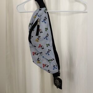 Disney Mickey Mouse White Crossbody Bag with Multicolor Mickeys